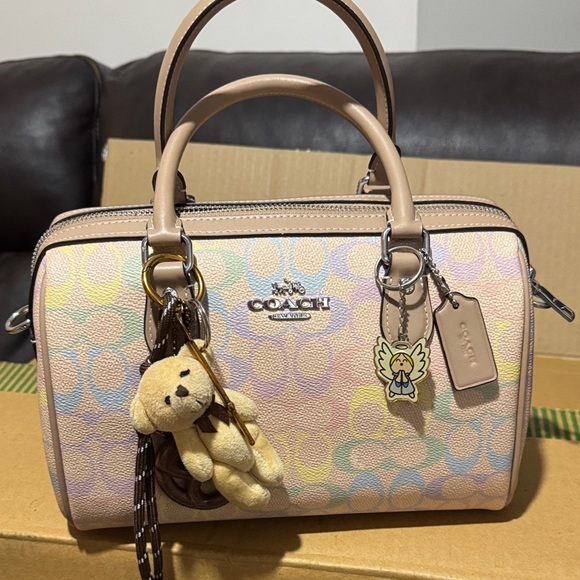 Coach Pastel Satchel with Teddy Charm - Picture 2 of 4